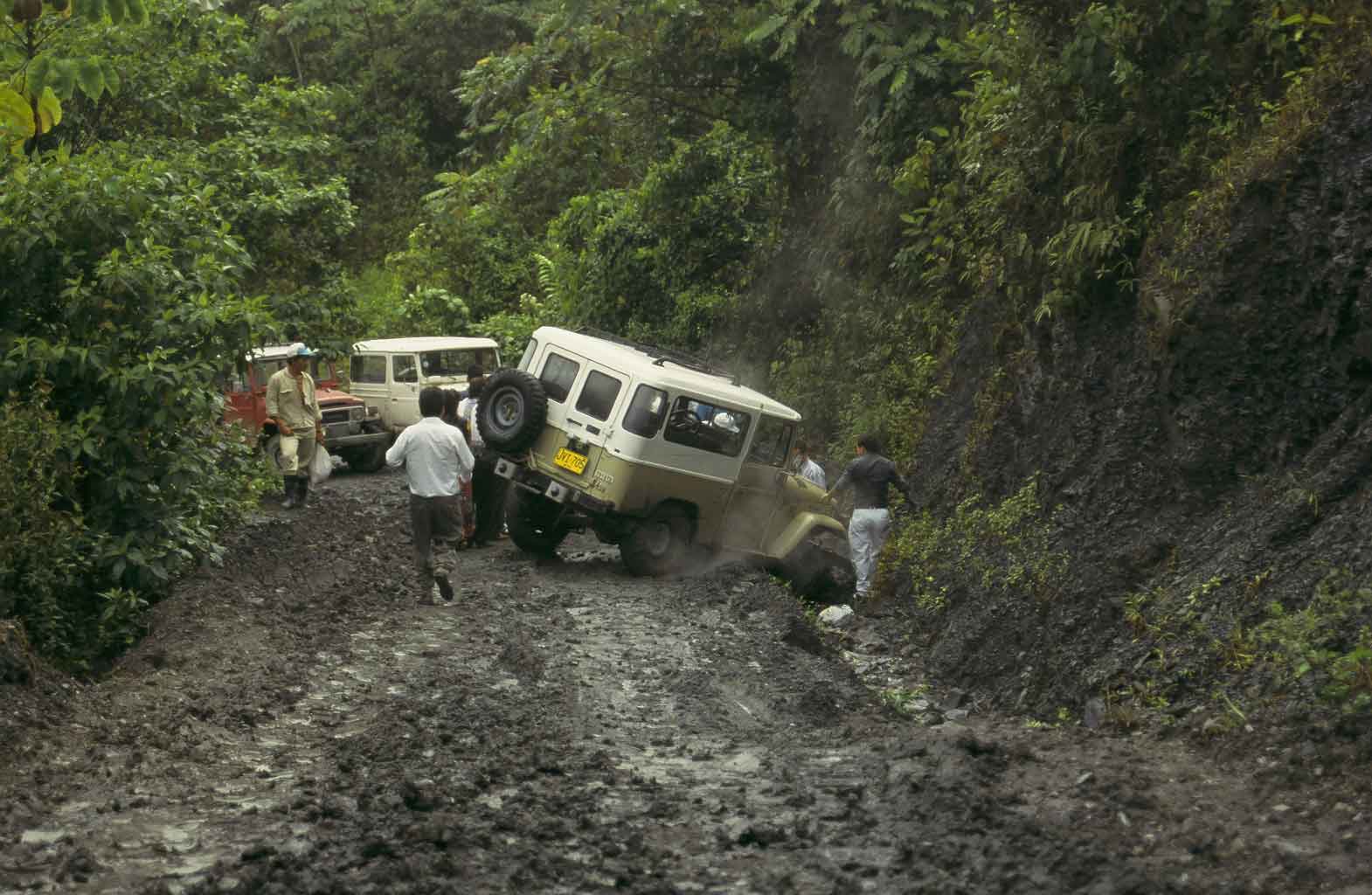 Zufahrt zur Mine in Kolumbien